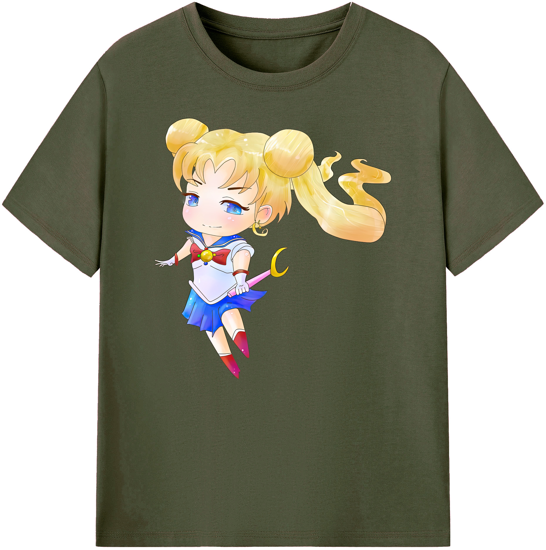 （画像用） 美少女戦士セーラームーン 愛野 美奈子 あいの みなこ Sailor Moon Aino Minako 綿100％ メンズ半袖Tシャツ｜肌触りやわらか＆通気性